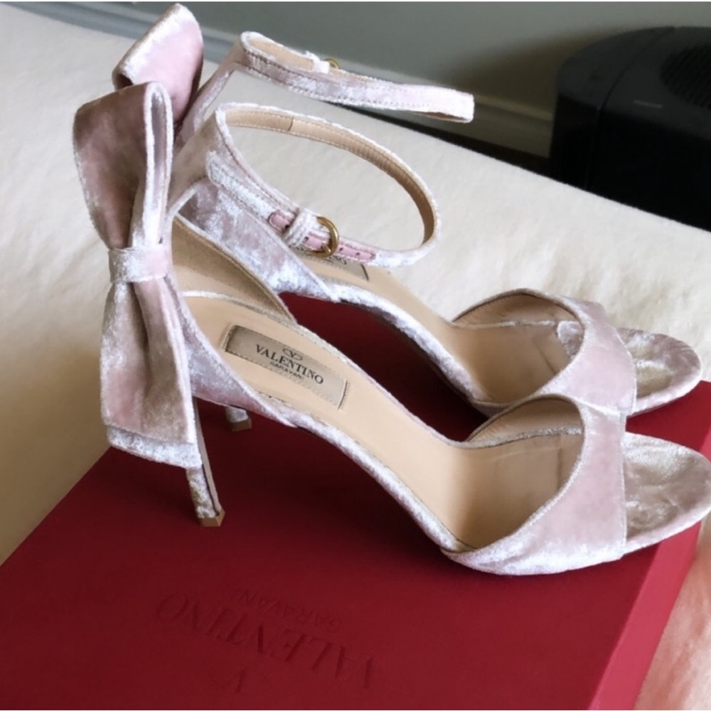 Valentino Velvet heel shoes - Picture 2 of 7